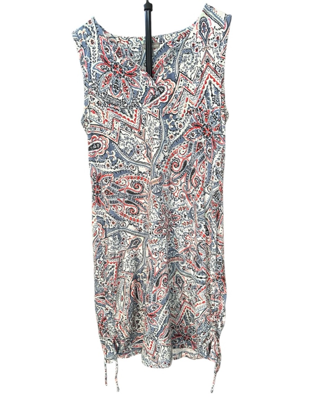 Talbots Cover Up/ Dress Paisley Americana in Blue, Red & Cream. Size Medium
